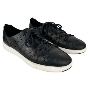 Cole Haan GrandPro Womens Sneakers 9 Black Laser Cut Tennis Eyelet Comfort